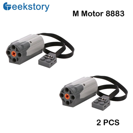 Technical Part 8883 M Motor Compatible with legoeds Power Functions Building Block Car Truck Vehicles Model Power Up Speed Motor