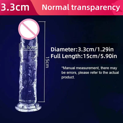 Transparent Big Dick 13 Sizes Realistic Jelly Dildo Women Gay Anal Sex Toys Soft Clitoris Vaginal Masturbators Penis Suction Cup