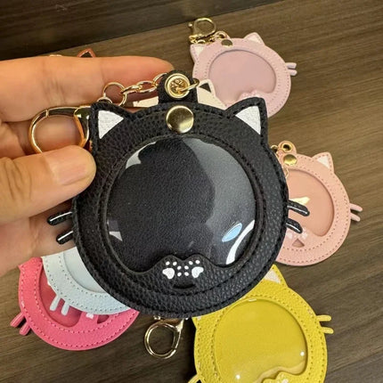 New Kawaii Cat shape Ita Bag Pins Badge Protector Case for 58mm Anime Badges Decoration Bag Accessories Pin Case birthday gift