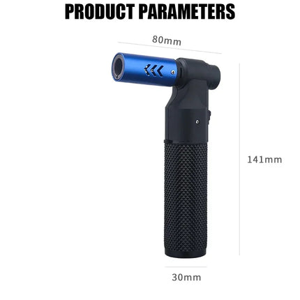 HONEST Metal Gas Lighter Jet Butane Cigar Lighter Windproof Kitchen Pipe BBQ Jewelry Welding Lighter Men's Outdoor Gadgets