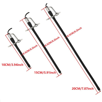 Silicone Male Electric Shock Urethral Plug Short Long Electro Penis Plug Dilator Set Sex Toy For Man