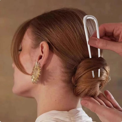 Simple U Shaped Hairpin Metal Hair Sticks U French Hair Clips Pins Fashionable Hair Jewelry Accessories for Women
