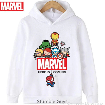 Avengers Kids Hoodie Spiderman Autumn 3-13Y Boys Clothes Girls Marvel Comfortable Sports Wear