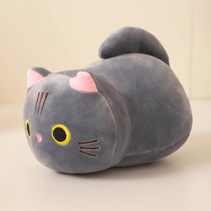 Don't miss it! A 22cm cat plush toy with classic black, white, and gray colors paired with vibrant orange. A must-have for every