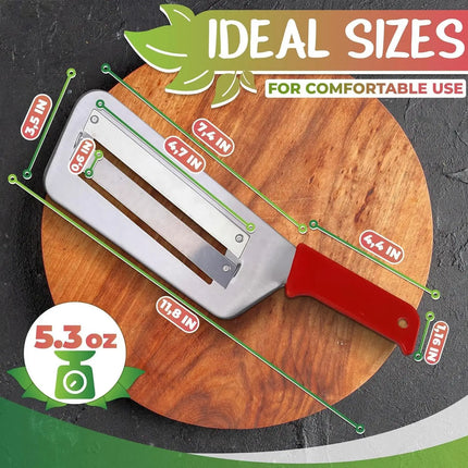 Cabbage Slicer Double-layer Vegetables Cutting Tool Kitchen Food Shredding Aid With Non-slip Base for Salads Stir-fry Cabbage