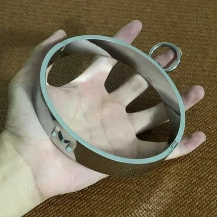 Metal Handcuffs Ankle Cuffs Neck Collar Locking Pin Circle Slave Restraint Cosplay Shackle Bondage BDSM Sex Toys for Men Women