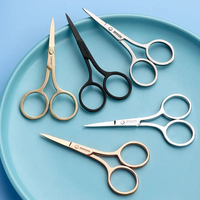 Mini Scissor Multifunctional Makeup Eyebrow Eyelash Trimmer Facial Hair Remover Scissor Embroidery Needlework Sewing Scissors