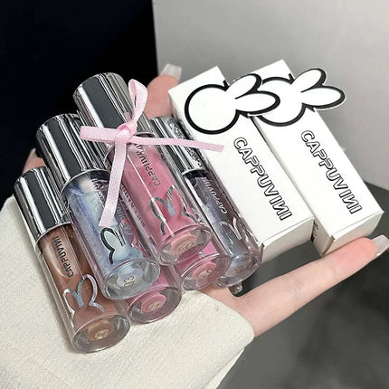 Cute Sparkling Mirror Lipstick Moisturizing Sexy Pink Shining Lips Gloss Long Lasting Lip Tint Makeup Jelly Glaze Cosmetics