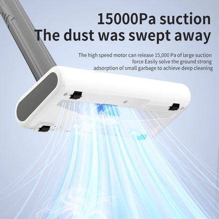 Cordless Handheld Vacuum Cleaner Chargeable 15000 PA Wireless Cleaning Machine for Car Home Bed Floor Cleaning