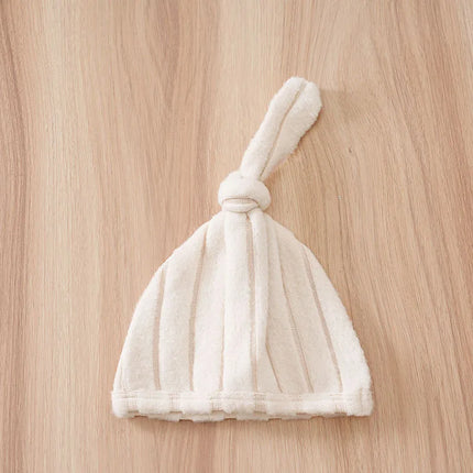 Winter Baby Toddler Onesie+Hats Button Bear Warmth Lovely 0-18 Months Newborn Knitted Romper Round Neck Soft Minimalist Casual