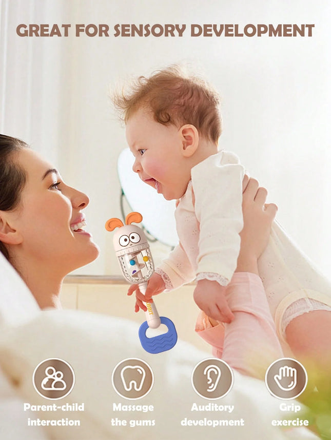 Baby Rattle Toys Teether Hand Bells Mobile Infant Stop Weep Tear Rattles Early Educational Toy for Newborn cute animals Gifts
