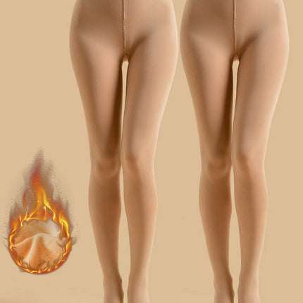 1/2 set of women's opaque fleece warm tight pants, fashionable high elasticity bottom pantyhose