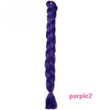 VERVES Braiding Hair Long 100 cm Folded Synthetic Jumbo Braids 165g/Piece Brown Black Pink Pure Color Braid Hair Extensions