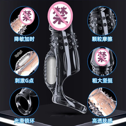 Vibrating Cock Ring For Men Silicone Penis Vibrator Intense Mens Vibrator Longer Harder Stronger Erection Adult Sex Toy For Men