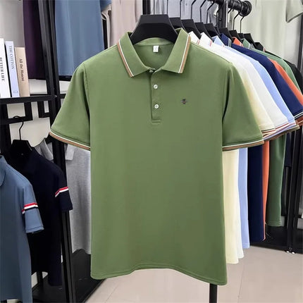 Designer Brand Men's Polo Shirt Lapel Short Sleeve Summer New Bee Embroidery T-Shirt Fashion Leisure Business Menswear Clothing
