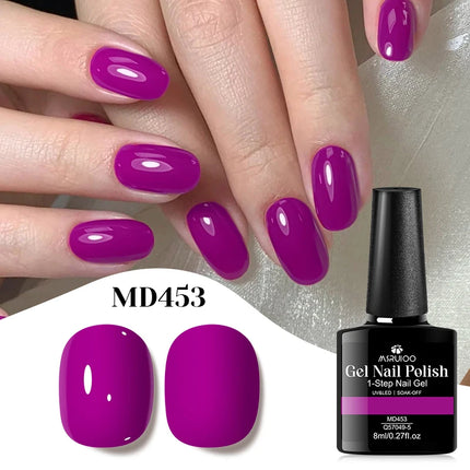 8ml 1-Step Gel Nail Polish No Need Base Top Coat Quick Dry Red Pink Semi Permanent UV/LED Varnishes DIY Nail Art Manicure Vernis