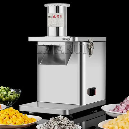 Electric Dicing Machine 220V Commercial Carrot Vegetable Diced Cut Pellets Automatic Potato Slicing  Cutter Machine