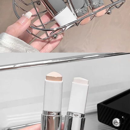 Lazy foundation stick, moisturizing and natural concealer makeup,matte makeup base,rare beauty,Keep makeup and sweat