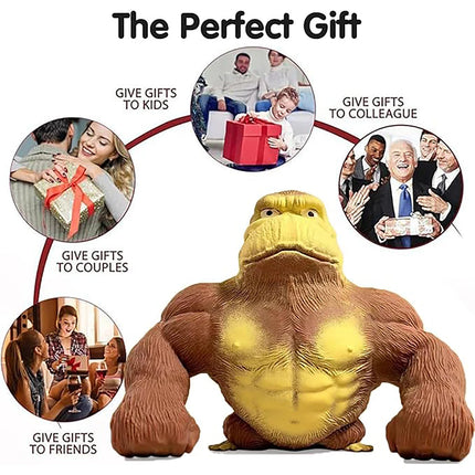Decompression Gorilla Toy, Large Pinch Music Slow Rebound Ventilator, Stress Relieving Toy