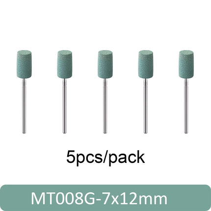 5pcs Dental Polisher Ceramic Diamond Grinding Head Stone Zirconia Ceramics Emax Crowns Grinder Quick Polishing Burs
