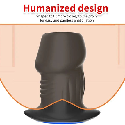 Hollow Silicone Anal Bead Butt Plug Anus Dilator Tunnel Expansion Enema Prostate Massage Sex Toys for Women Men Masturbation