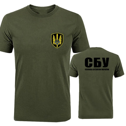 New Fashion Summer New Spetsnaz Ukraine Special Forces Alpha Group Military T-Shirt Print T Shirt Men