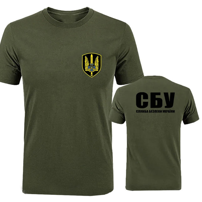 New Fashion Summer New Spetsnaz Ukraine Special Forces Alpha Group Military T-Shirt Print T Shirt Men