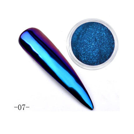 Aurora Mirror Glitter Nail Art Powder Ice Chameleon Rubbing Pigment Dust Sparkly Charm Nails Design Accessory DIY Decorations