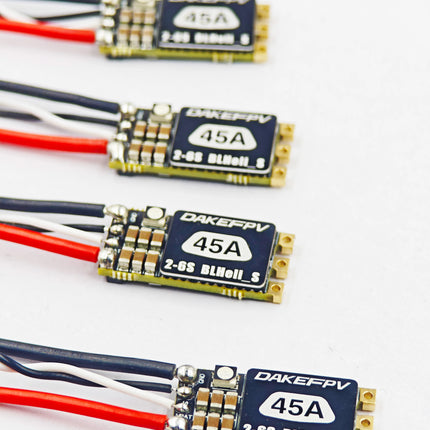DAKEFPV 35A 45A BLHeli_S BLS 2-6S ESC Built-in Programmable RGB LED ONESHOT125 D-Shot 150/300/600 For RC FPV Quadcopter Frame