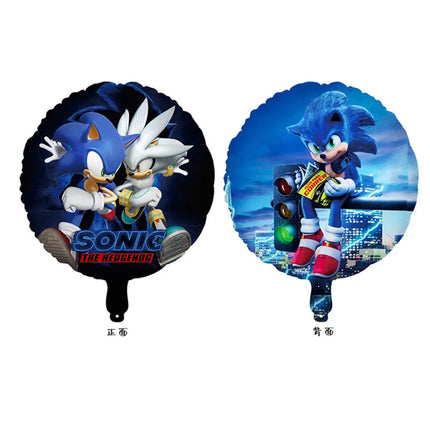 Cartoon Blue Glitter Hedgehog Balloon Sonic Game Happy Birthday Party Decoration Baby Shower Boy Kids Party Supplies Kids Gifts