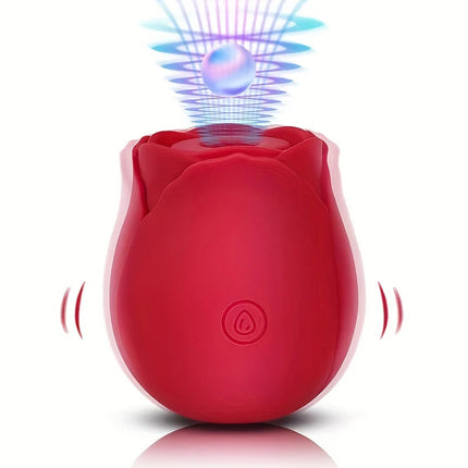Rose-Toy Sucking Vibrator for Women Egg Clitoris Sucker Stimulator Licking Adults Goods Sucking Sex Toys Female Rechargeable