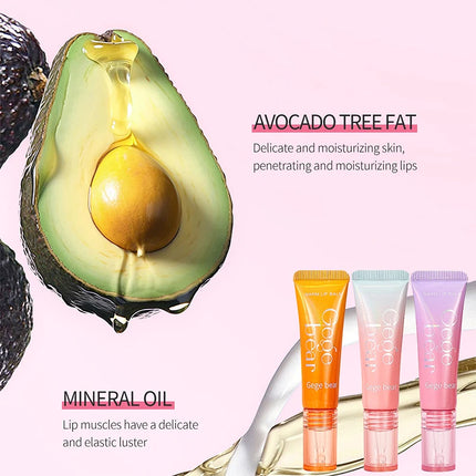 Gege Bear Moisturizing Color-changing Lip Balm with natural ingredients for soft, smooth lips all summer long