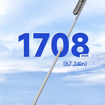 67in F16 Bluetooth Selfie Stick Tripod - Wireless Extendable Phone Holder with 1/4" Screw for Smartphone/Camera/Vlog