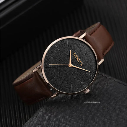 4pcs Men Watch Set with Bracelet Jewelry Business Quartz Watch Casual Bracelet Watch Set Men Sports Trend Wristwatches