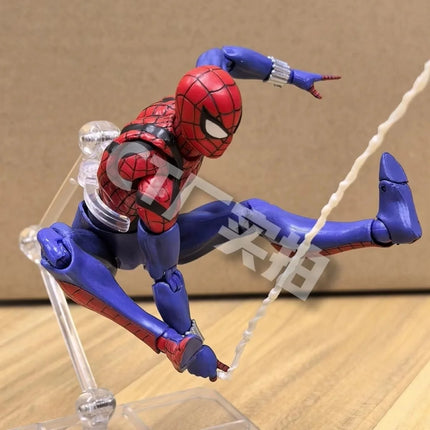 Genuine CT Toys Ben Reilly Spiderman Mafex 143 Figure Comic Ver Scarlet Spider Action Figure Spider-Man Customized Toy Xmas Gift