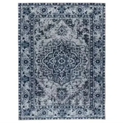 Tapis de style rétro américain pour chambre à coucher Grand tapis de salon Décoration Tapis antidérapant Lavable Tapis de sol de salon Tapis doux pour la maison