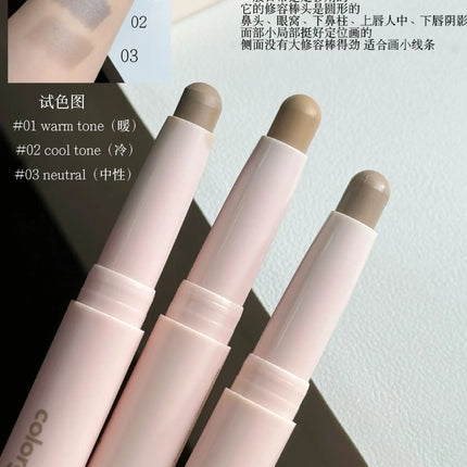 Colorgram Double-ended Contour Pen Multifunction Contour Stick Shadow Nose Natural Matte Korean Makeup Beauty Cosmetics