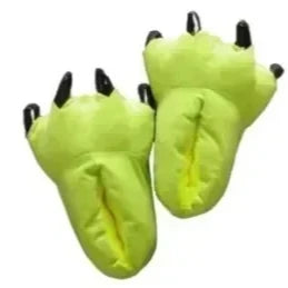 Blue Animal Paw Slippers For Boy Girl Unisex Kids Cute Monster Claw Slippers Cartoon Soft Plush Warm Home Slippers Child Shoes
