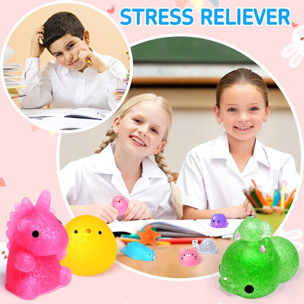NEW Mochi Squishies Kawaii Anima Squishy Toys For Antistress Ball Squeeze Party Favors  Stress Relief Toys For Birthday