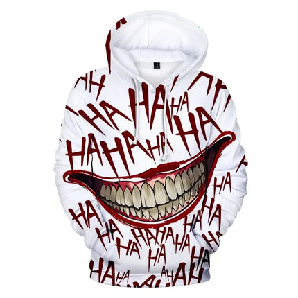 Men's expression Hoodies Sweatshirt Fashion Long Sleeve Crew Neck 3D Print Party Holiday Streetwear White Drawstring Fall Hoodie