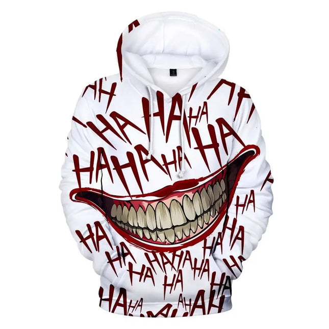Men's expression Hoodies Sweatshirt Fashion Long Sleeve Crew Neck 3D Print Party Holiday Streetwear White Drawstring Fall Hoodie