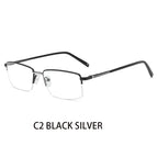 002 BLACK SILVER / Progressive / 1.67|Anti Blue Ray + Photo Brown