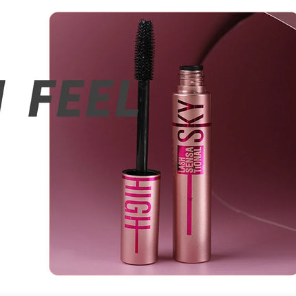 Mascara Long Lasting Waterproof Lengthens Eyelashes Extension Black Lengthening 4D Silk Fiber Cosmetics Eye Lashes Brush Tool