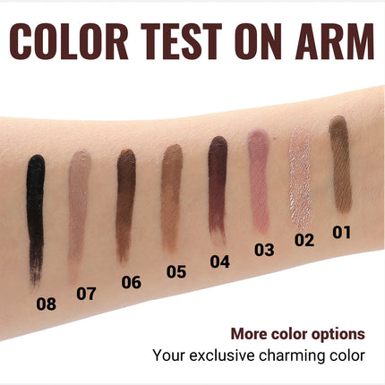 Eyes Makeup 8pcs Matt Liquid Eye Shadow Set Ice Cream Texture, Moist and Silky, Easy To Color and Long-lasting Natural Eyeshaow