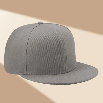 Custom Hat Unisex Hip hop Flat Trucker Hats Women Men Dance Caps Solid Color Adjustable Flat Bill Adult Snapback Hat with Logo