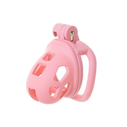 2026 New Chastity Lock Cage SM Flirting Breathable Resin Male Virginity Device Male Penis Lock with 4 Rings