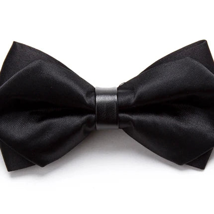 Men Ties Solid Fashion Butterfly Party Wedding Black Red Bow Tie for Boys Girls Candy Bowknot Accessories Formal Dress Bowtie