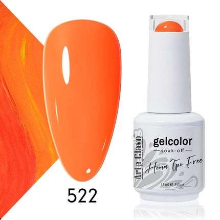 Arte Clavo Colourful Gel Nail Polish Nail Art Gel Varnishes Macaron Color Nail Semi Permanant Soak Off LED UV Gel Nail Varnishes