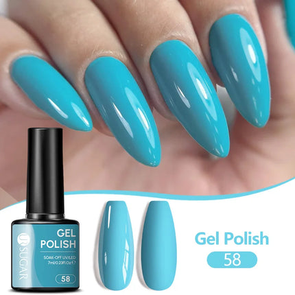UR SUGAR 7ML Nail Gel Fresh Macaron 107 Colors All For Manicure Semi Permanent Soak Off LED UV Long-Lasting Nail Art Varnish