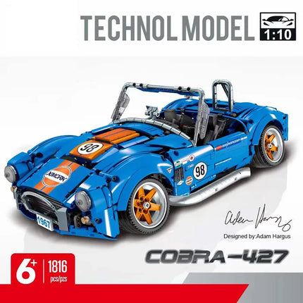1816Pcs Technical Shelby 260 Cobra CSX2000 Super Racing Car Building Blocks Low Lying Car Bricks Toys For Kids Gifts Boys